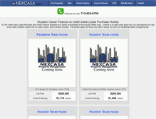 Tablet Screenshot of nexcasa.com